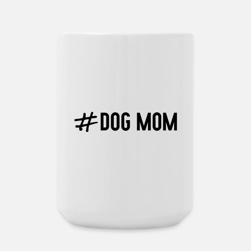 # Dog Mom - Large Mug 440 ml - white