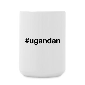 UGANDA Hashtag ugandan - Large Mug 440 ml - white - Front