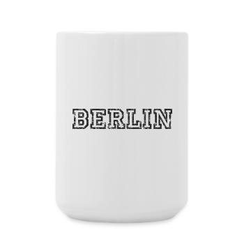Berlin (Vintage/Weiß) - Große Tasse 440 ml - Weiß - Vorne