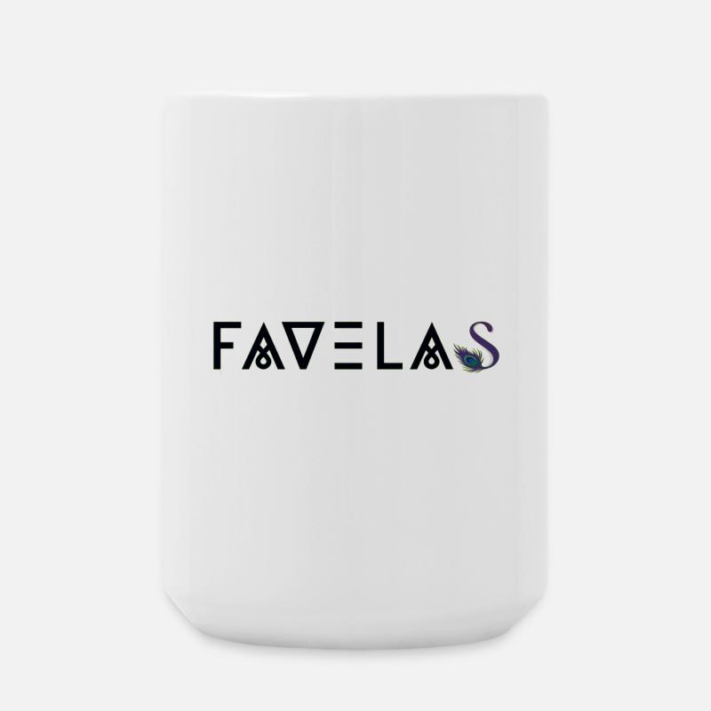 FAVELAS | Latino Style Print - Large Mug 440 ml - white