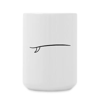 Surfboard Icon Outline Surfing - Large Mug 440 ml - white - Front