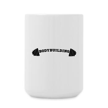 Bodybuilding - Große Tasse 440 ml - Weiß - Vorne