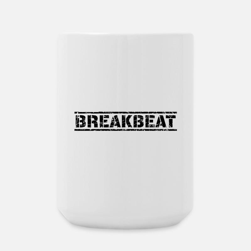 Breakbeat - Große Tasse 440 ml - Weiß