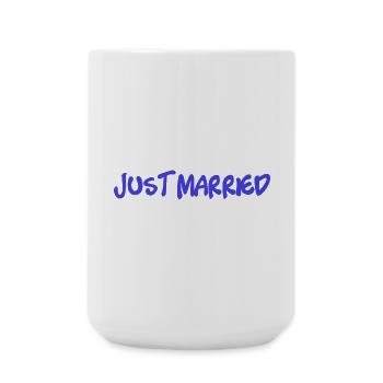 COUPLE. JUST MARRIED. EVJF. SAINT VALENTIN. MARIES - Grande tasse 440 ml - blanc - Devant