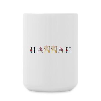 Hannah - Grande tasse 440 ml - blanc - Devant