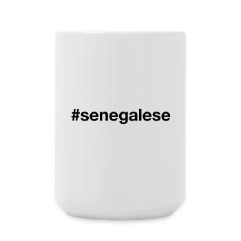 SENEGAL Hashtag Senegalese - Große Tasse 440 ml - Weiß - Vorne
