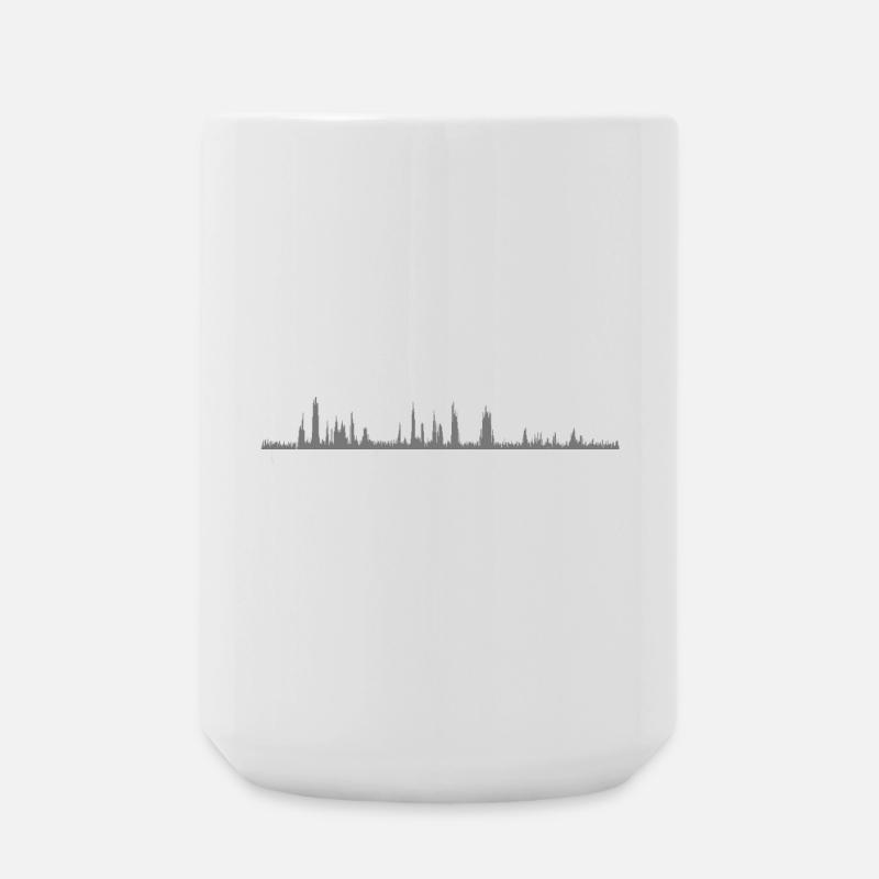 Audio Waveform - Große Tasse 440 ml - Weiß