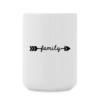 Family - Large Mug 440 ml - white - Front