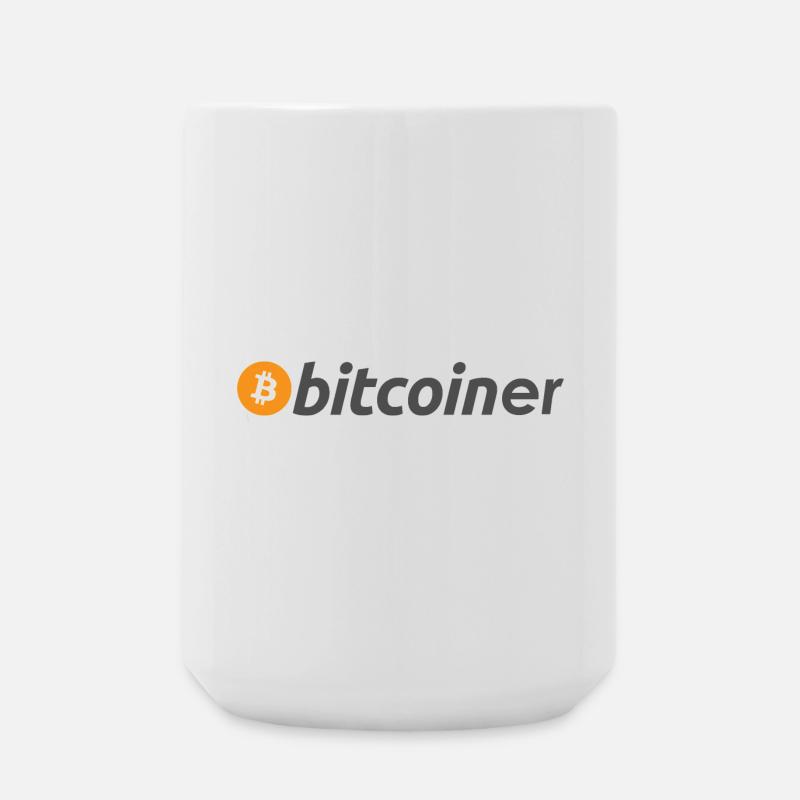 bitcoiner - Große Tasse 440 ml - Weiß