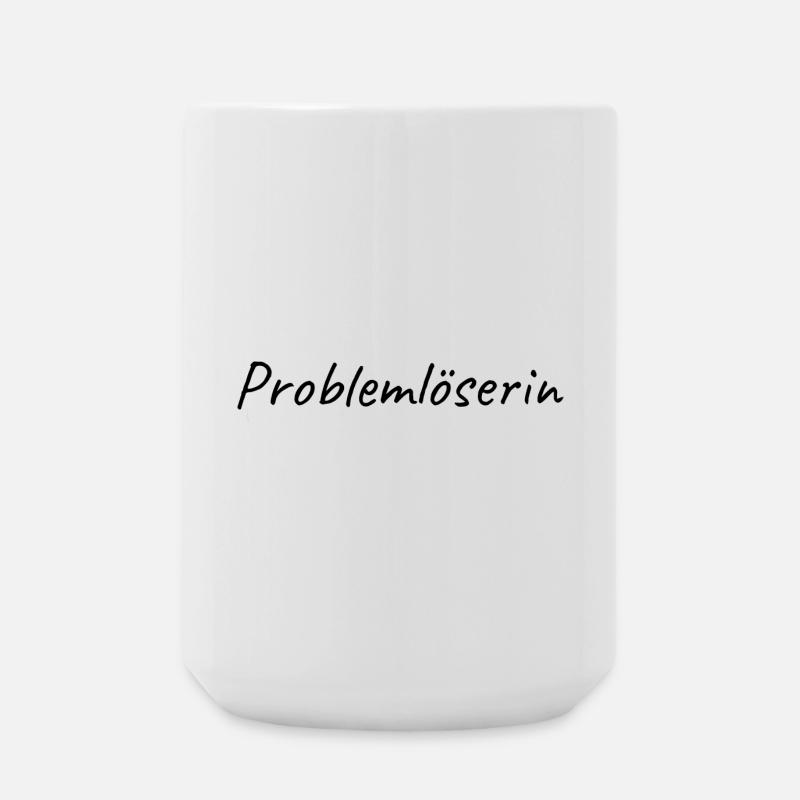 Problemlöserin - Große Tasse 440 ml - Weiß
