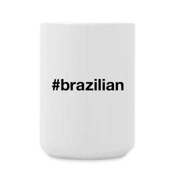 BRAZILIAN Brazil Hashtag I'm Brazilian - Large Mug 440 ml - white - Front