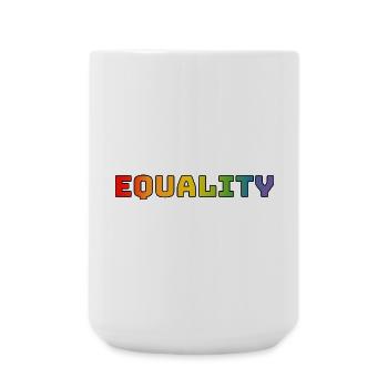 Rainbow equality 1 - Large Mug 440 ml - white - Front