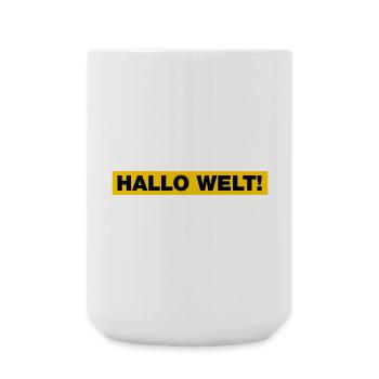 Hallo Welt! - Große Tasse 440 ml - Weiß - Vorne