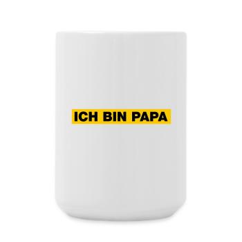 Ich bin Papa - Große Tasse 440 ml - Weiß - Vorne