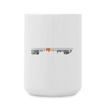 Explore the great outdoor - Large Mug 440 ml - white - Front