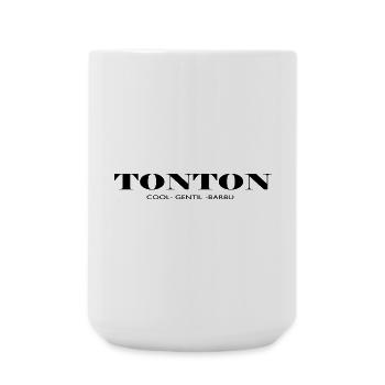 tonton cool gentil barbu - Grande tasse 440 ml - blanc - Devant