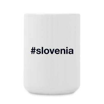 SLOVENIA Hashtag Slowenien - Large Mug 440 ml - white - Front