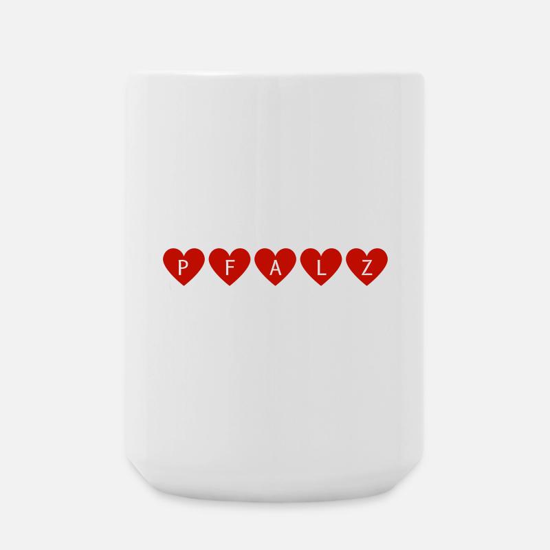 Palatinate Heart - Large Mug 440 ml - white