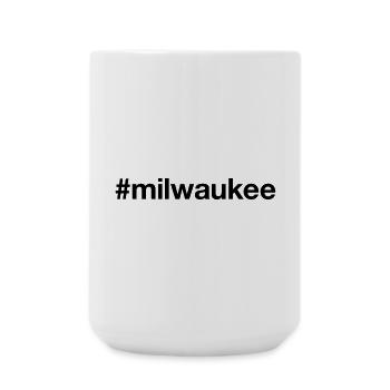 MILWAUKEE Hashtag Wisconsin - Grande tasse 440 ml - blanc - Devant