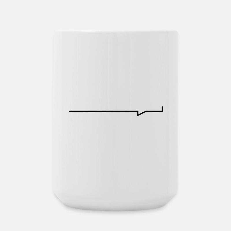 Balken-Sprechblase - Große Tasse 440 ml - Weiß