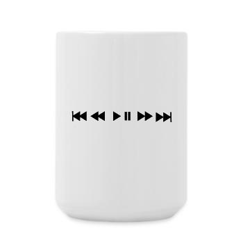 musique - Grande tasse 440 ml - blanc - Devant