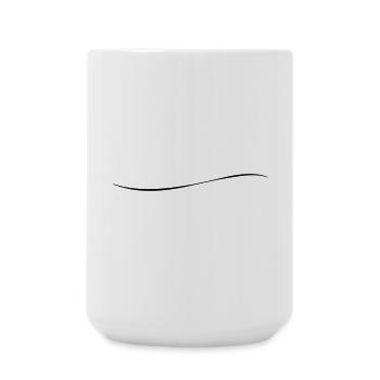 Stroke Art Brushstroke Underscore Crack Line - Large Mug 440 ml - white - Front