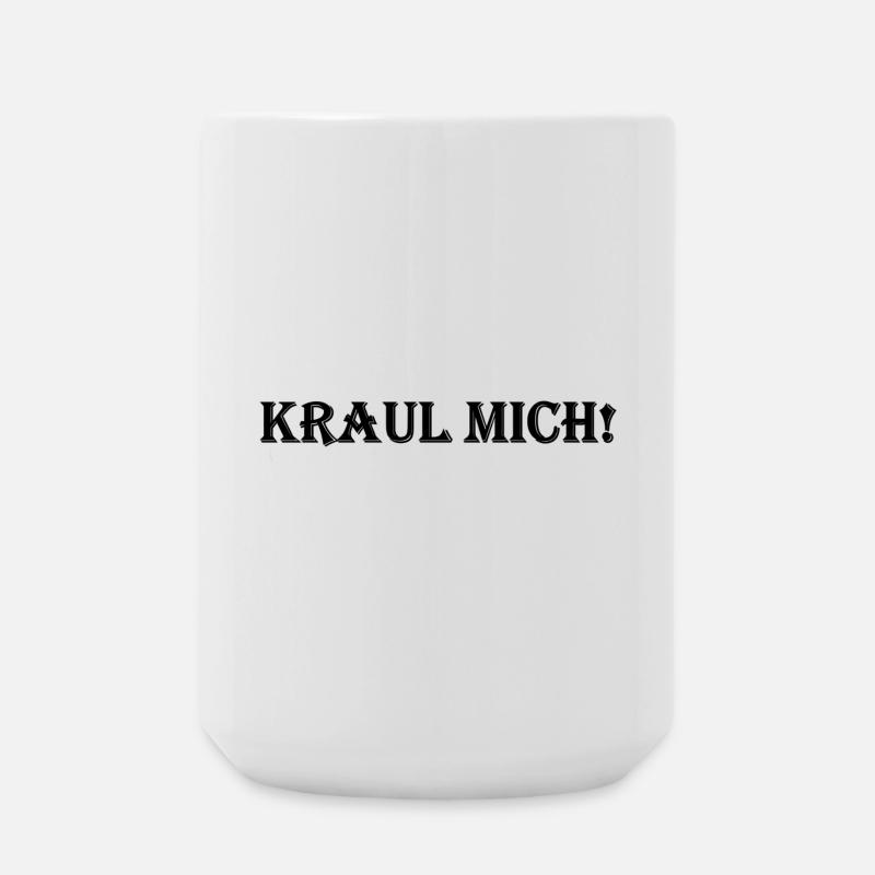 Kraul mich! - Große Tasse 440 ml - Weiß