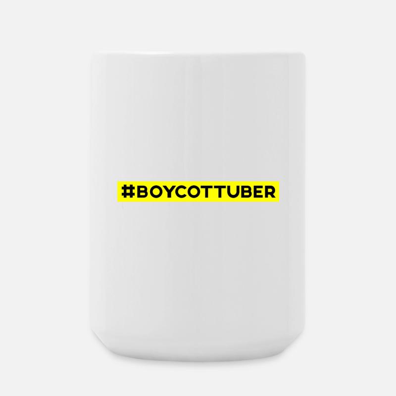 Boycott UBER - Grande tasse 440 ml - blanc