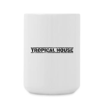 Tropical House - Große Tasse 440 ml - Weiß - Vorne