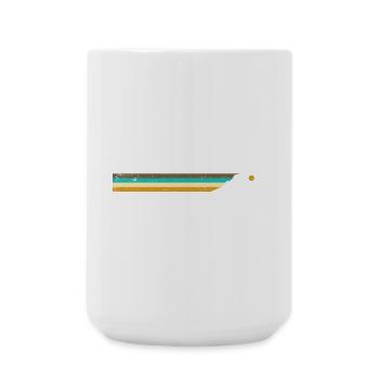 Mountain stripes - Large Mug 440 ml - white - Front