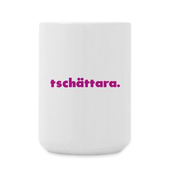 Tschättara. - Grande tasse 440 ml - blanc - Devant