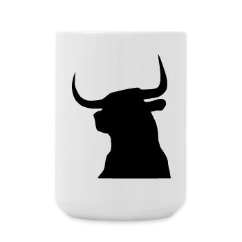 Bulle - Große Tasse 440 ml - Weiß - Vorne