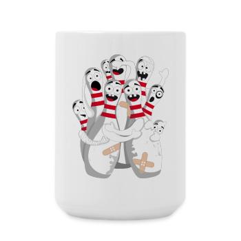 nightmare ninepins - Large Mug 440 ml - white - Front