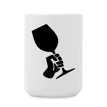 Wine Revolution - Große Tasse 440 ml - Weiß - Vorne