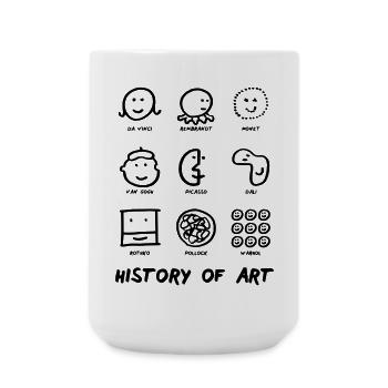 History of Art - Große Tasse 440 ml - Weiß - Vorne