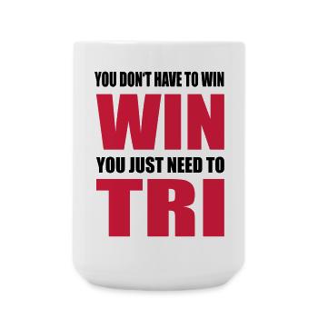 Triathlon - Große Tasse 440 ml - Weiß - Vorne
