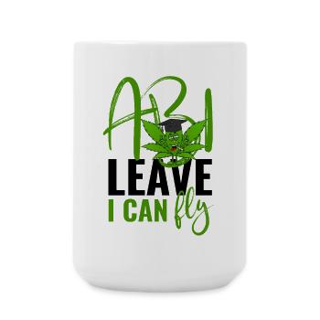 Abi Leave I Can Fly - Abitur  - Große Tasse 440 ml - Weiß - Vorne