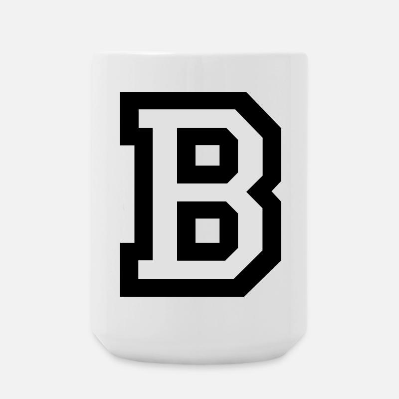 Buchstabe B - Große Tasse 440 ml - Weiß