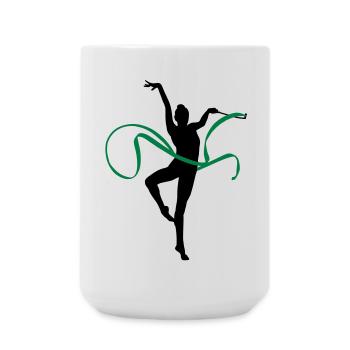 Rhythmic gymnastics - Grande tasse 440 ml - blanc - Devant
