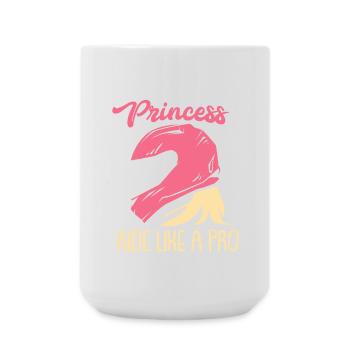 Women motorcycle gift - Large Mug 440 ml - white - Front