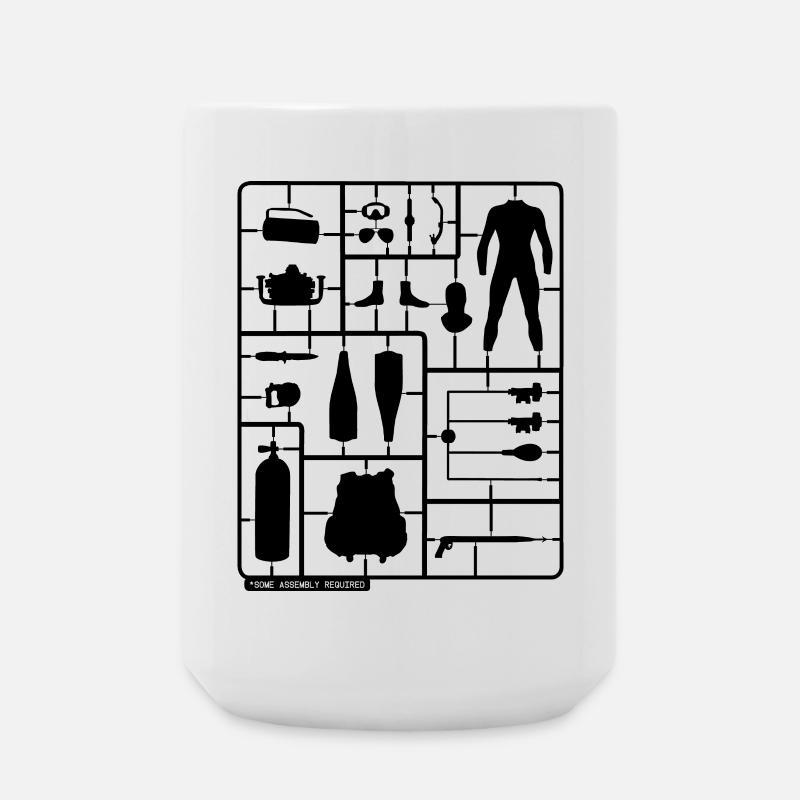 Scuba Diving Kit - Large Mug 440 ml - white