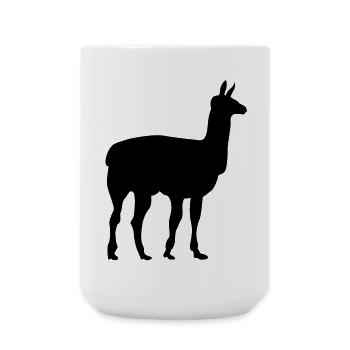 lama - Large Mug 440 ml - white - Front