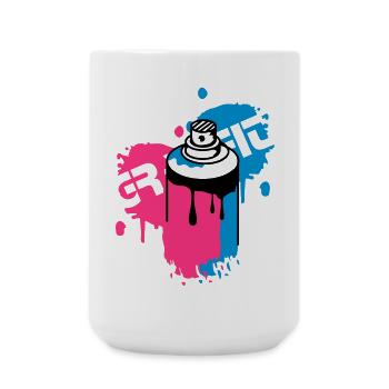 spray can Graffiti Style - Large Mug 440 ml - white - Front