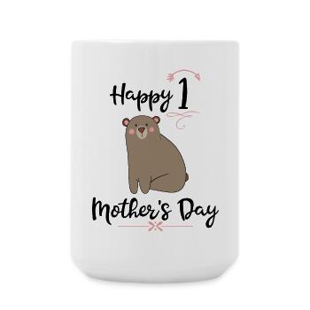 Fête des mères - Grande tasse 440 ml - blanc - Devant