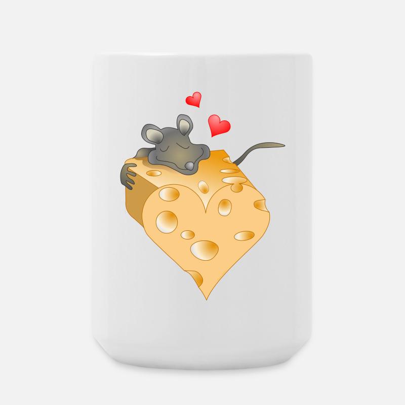 Cheesy Valentine - Large Mug 440 ml - white