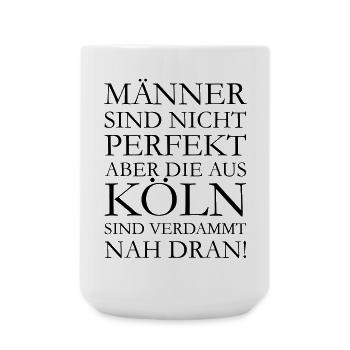 Männer aus Köln - Große Tasse 440 ml - Weiß - Vorne