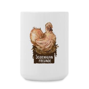 seidenhuhn - Große Tasse 440 ml - Weiß - Vorne