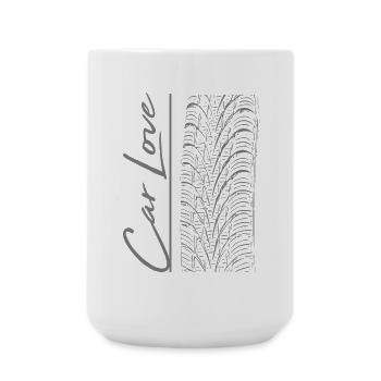 Car Love / Tuning / Motorcycle / Tires / Car - Large Mug 440 ml - white - Front