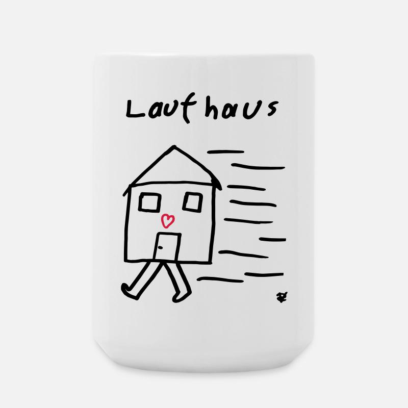 Laufhaus - Große Tasse 440 ml - Weiß