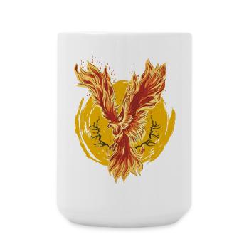 Phoenix zen power animal spirituality - Large Mug 440 ml - white - Front